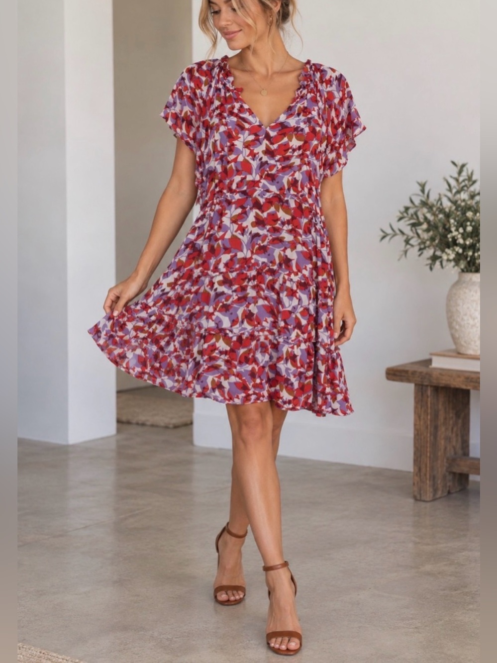 Anthropologie Robin Tiered Dress. Size M